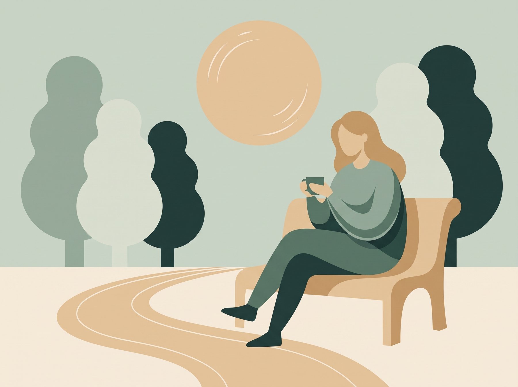 Illustratie bij het blog over pauze nemen zonder schuldgevoel
